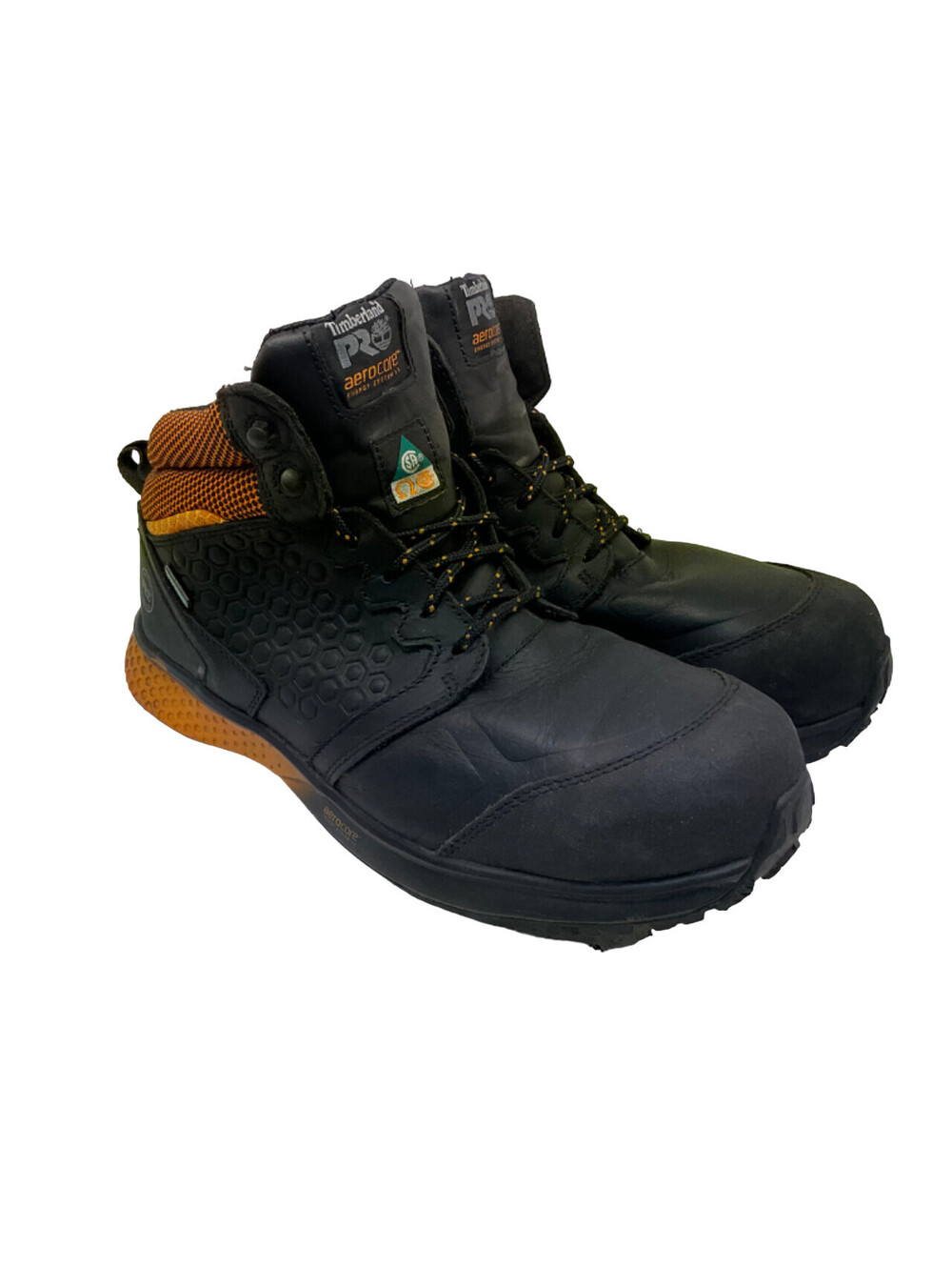 Timberland PRO Men's Mid Reaxion CT Safety Work Boots A21RU Black Size 12W